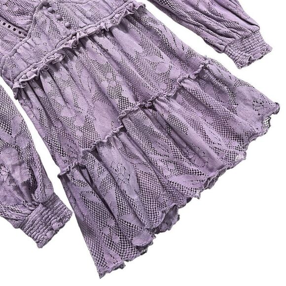 HEMANT AND NANDITA Nysa Short Dress in Lavender - Picture 5 of 13